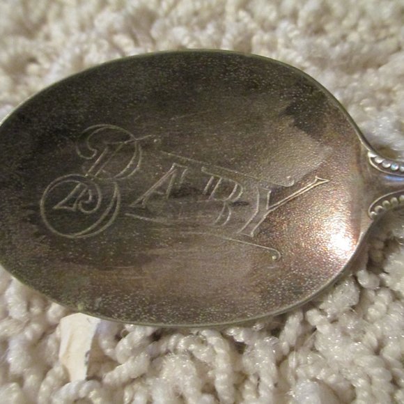 Vintage Baby Divided Warming Dish Excello Chromium w/Curved Silver Baby Spoon - Picture 9 of 10